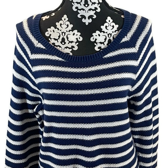 Liz Claiborne Striped Nautical Sweater - Picture 3 of 6
